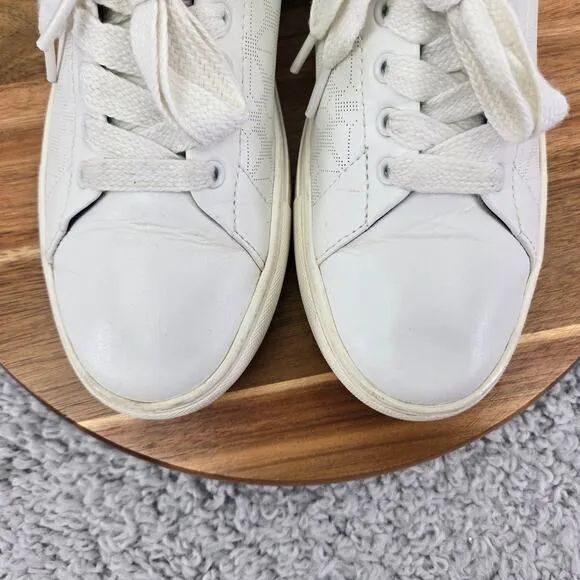 Kate Spade New York Audrey White Perforated Slip On Casual Sneakers Womens 9.5 B