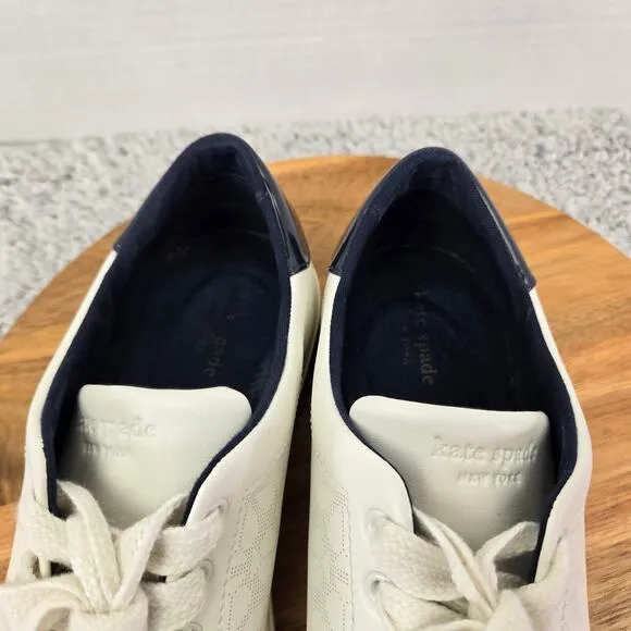 Kate Spade New York Audrey White Perforated Slip On Casual Sneakers Womens 9.5 B