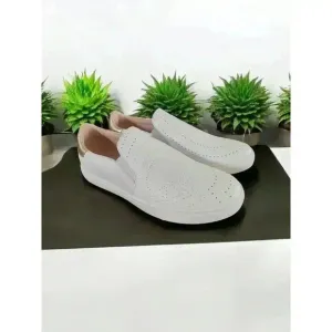Kate Spade New York Azores Leather WOMENS SIZE 10B) Slip On Sneakers White READ