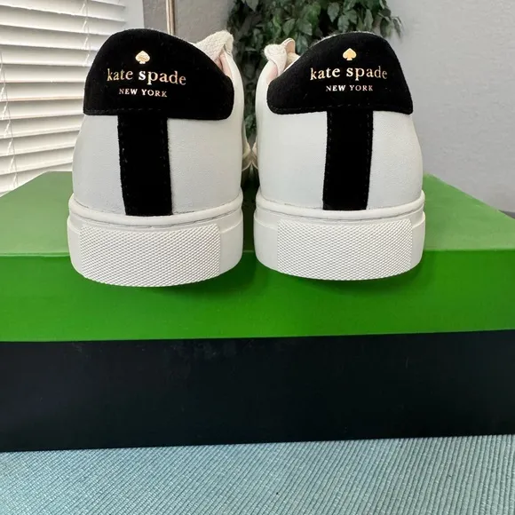 Kate Spade optic White and Black Sneakers size 11 women's
