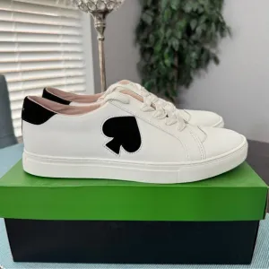 Kate Spade optic White and Black Sneakers size 11 women's