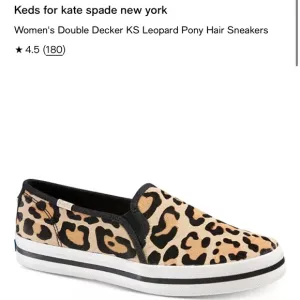 Keds x Kate Spade Double Decker Leopard Pony Hair Sneakers size 7.5