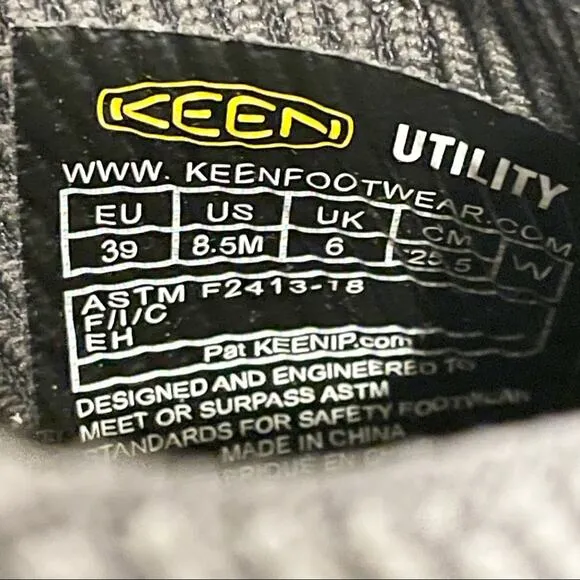 Keen Flint II Sport Utility Shoes Carbon Fiber Toe Magnet Black Women 8.5