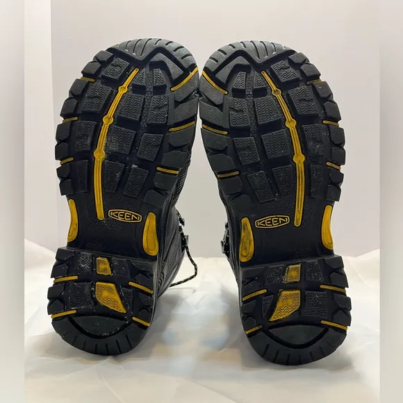 Keen Logandale Waterproof Steel Toe Work Boots Non-Slip Sz 8.5D Black