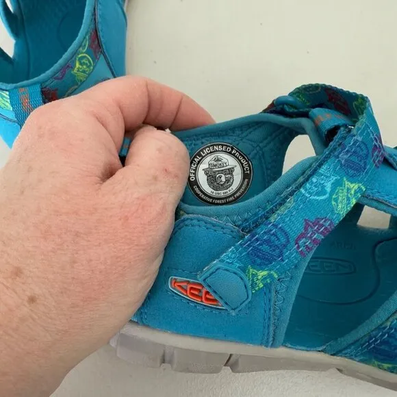 Keen Seacamp CNX Smokey Bear Closed Toe Sandals Shoes 1027422 Girls Youth size 5