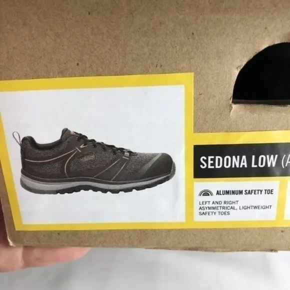Keen shoes Women’s Gray Black utility Workwear safety toe  shoe Sz 10 NIB