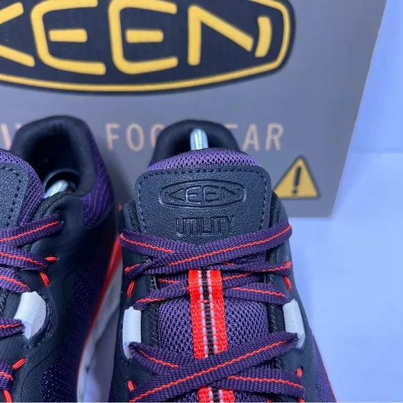 Keen Tempe Men’s Size 12EE Utility Shoes Sweet Grape/Black Safety Toe Work Shoes