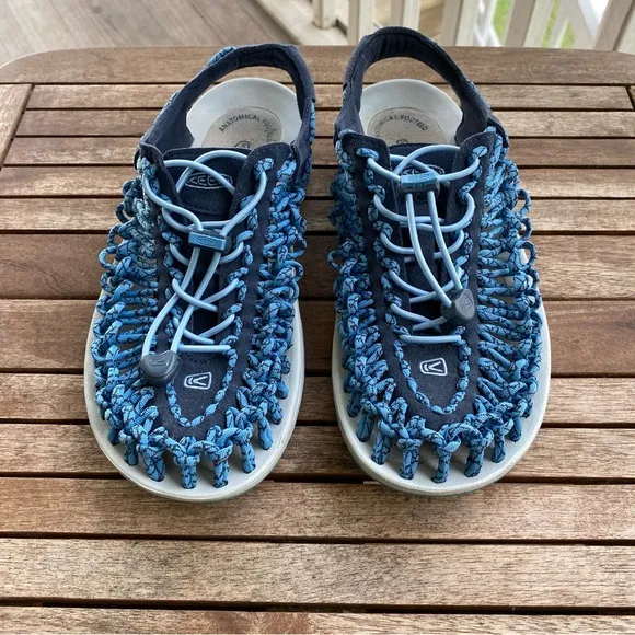 Keen Uneek Blue Woven Sneakers