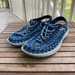 Keen Uneek Blue Woven Sneakers