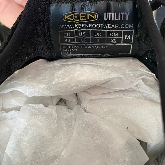 KEEN Utility Atlanta Cool II Steel Toe Work Shoes Size 10