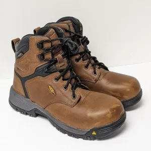 Keen Utility Chicago Composite Toe Work Boots, Brown, Women's 9.5 Wide