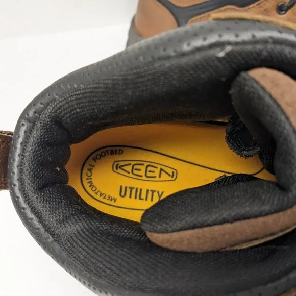 Keen Utility Chicago Composite Toe Work Boots, Brown, Women's 9.5 Wide