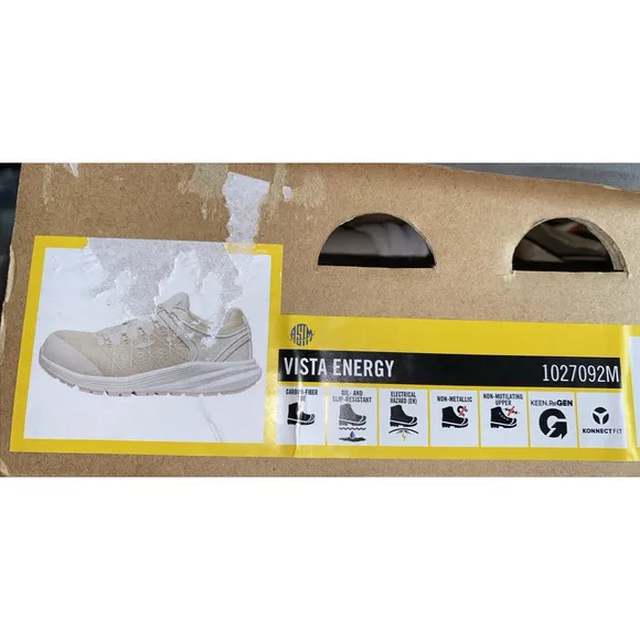 Keen Utility Vista Energy Womens 9.5M Worn Once Composite Toe Safety Work Shoes