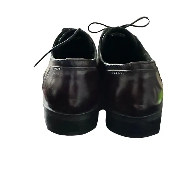Kenneth Cole made in Italy men's oxford dress shoes brown size  7 1/2