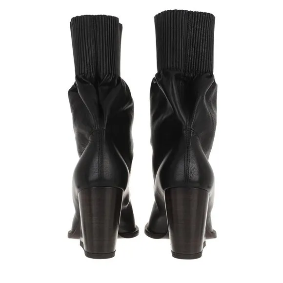 KENZO Billow Top Leather Sock Cowboy Boots