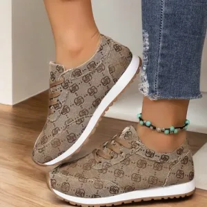 Khaki Casual Sneakers