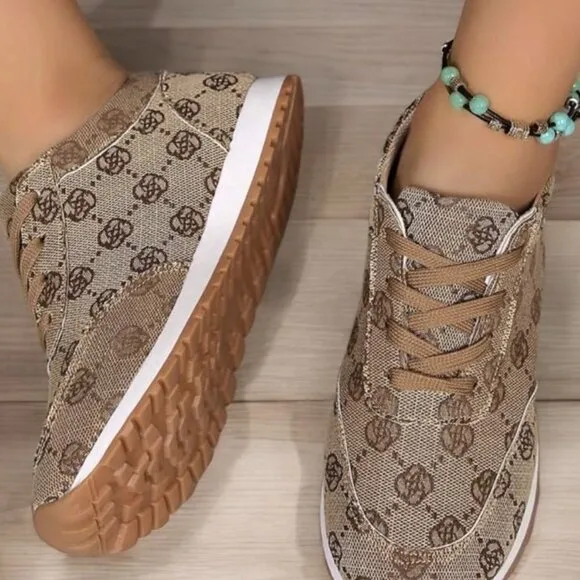 Khaki Casual Sneakers