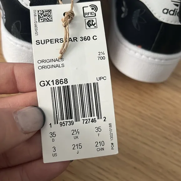 Kids Adidas Superstar 360C Size 3