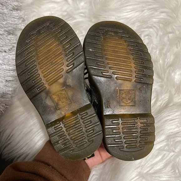 Kids Glitter Black Boots