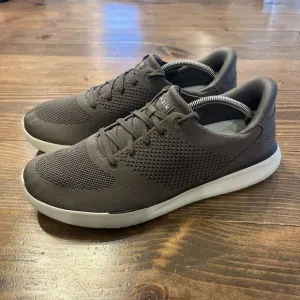 Kizik Lima Mens Size 14 Graphite Brown Hands‎ Free Low Top Casual Shoes Sneakers