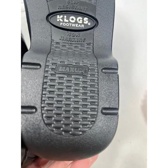 Klogs Footwear NAPLES BLACK SMOOTH 10 W NON SLIP NURSE