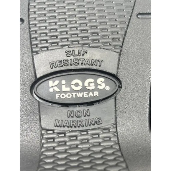 Klogs Footwear NAPLES BLACK SMOOTH 10 W NON SLIP NURSE