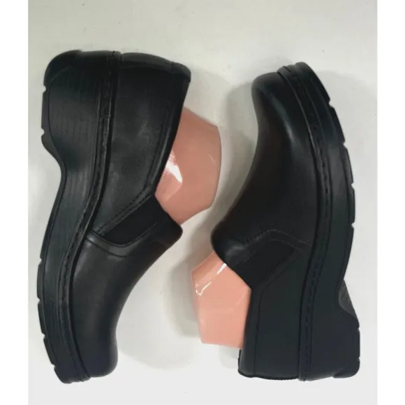 Klogs Footwear NAPLES BLACK SMOOTH 10 W NON SLIP NURSE