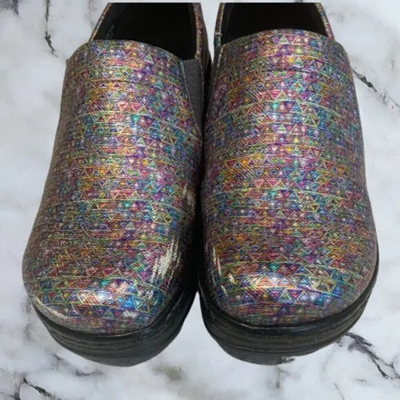 KLOGS Naples Professional Nursing Slip-on Shoes Clogs Pyramid Pattern Size 9.5W