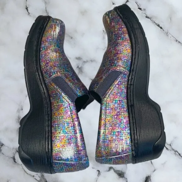 KLOGS Naples Professional Nursing Slip-on Shoes Clogs Pyramid Pattern Size 9.5W