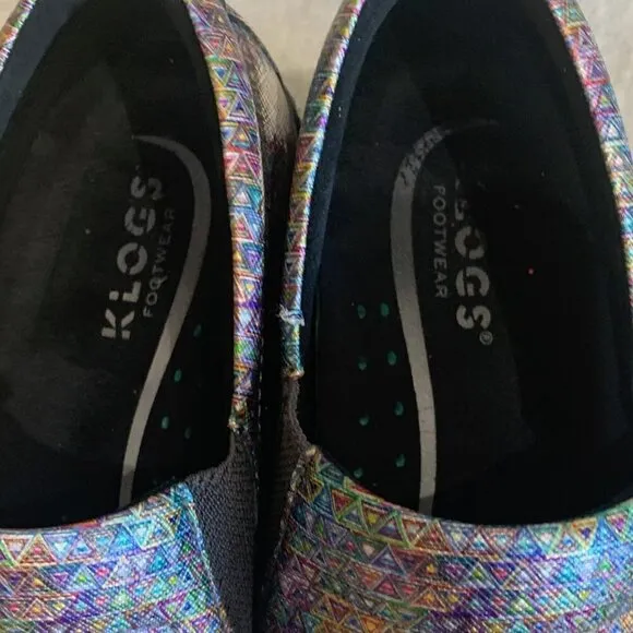 KLOGS Naples Professional Nursing Slip-on Shoes Clogs Pyramid Pattern Size 9.5W