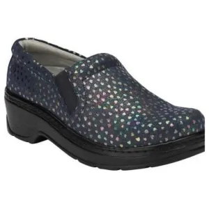 KLOGS Naples size 8 M Slip On Shoes Nursing Healthcare Navy Hearts