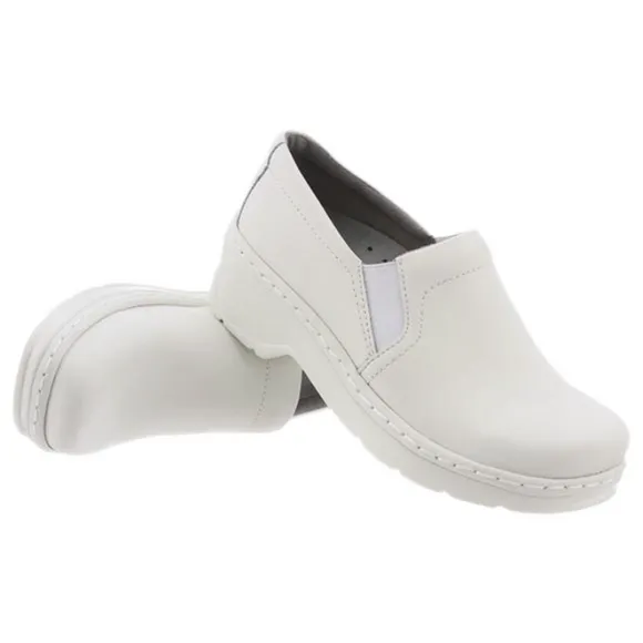 KLOGS Naples White Leather Clog Nursing Shoes Women’s size 7.5