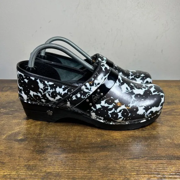 Koi by Sanita Professional Clogs Black Blue Nursing Shoes Size‎ 42 US 10