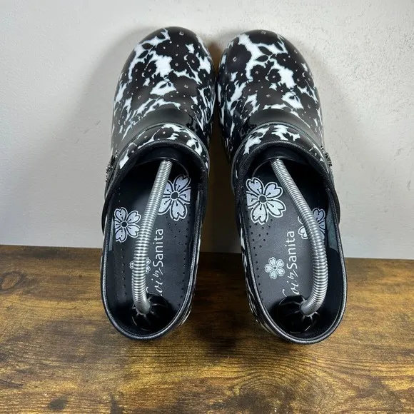 Koi by Sanita Professional Clogs Black Blue Nursing Shoes Size‎ 42 US 10