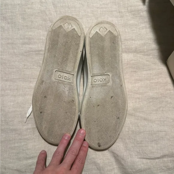 Koio White Leather Sneakers 9E