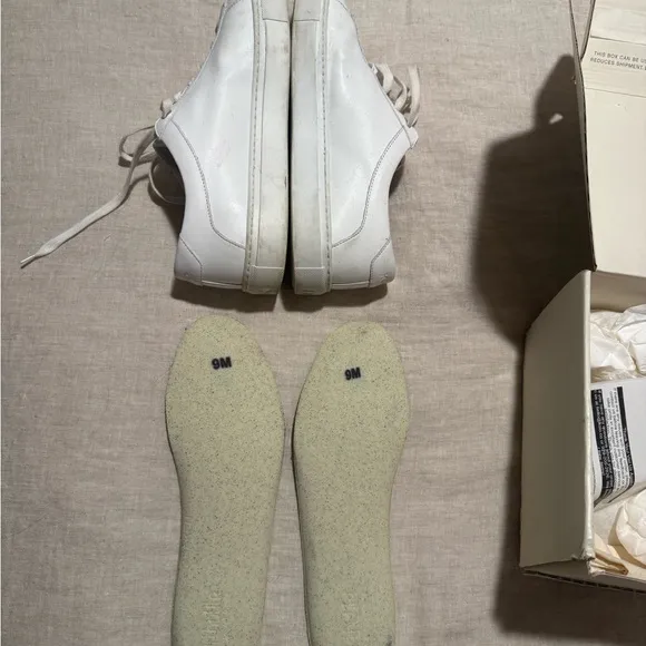 Koio White Leather Sneakers 9E