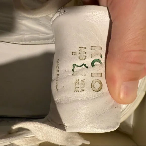 Koio White Leather Sneakers 9E