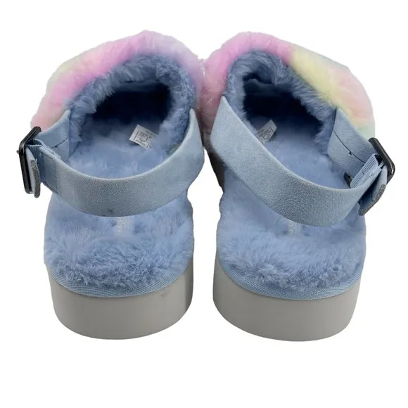 Koolaburra‎ By UGG Fuzz D Out Women's Slippers 11 M Blue Pastel NWOB