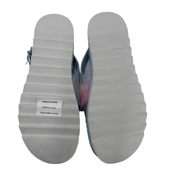Koolaburra‎ By UGG Fuzz D Out Women's Slippers 11 M Blue Pastel NWOB