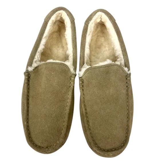 KOOLABURRA by UGG Tipton 1105893 Green Mens Slippers Size 10 Suede Leather EUC
