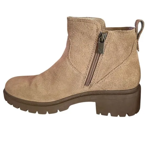 Koolaburra By UGG Women's Beige Suede Ankle Boots Size 9