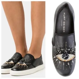 Kurt Geiger London Eye Leah Slip On Sneakers Size 37 / US 7