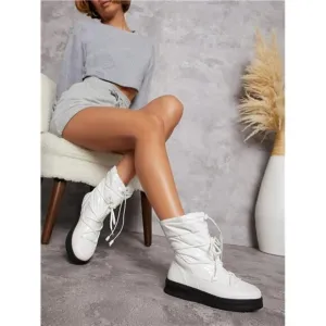 Lace-Up Lug Sole Boots