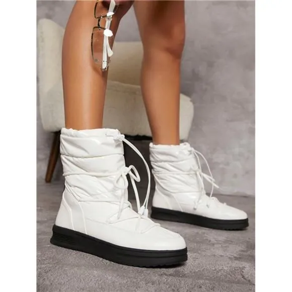 Lace-Up Lug Sole Boots