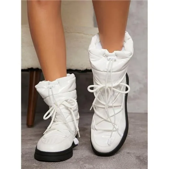 Lace-Up Lug Sole Boots