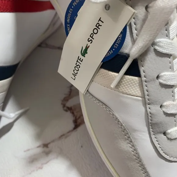 Lacoste Giron TCL White Lace Up Sneakers Men's 13