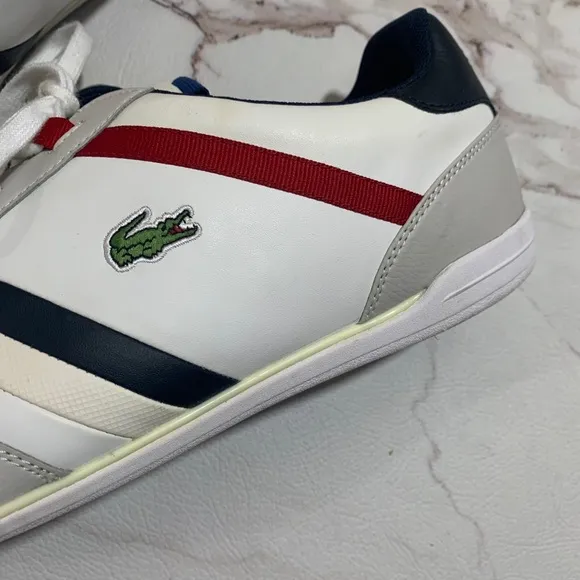 Lacoste Giron TCL White Lace Up Sneakers Men's 13