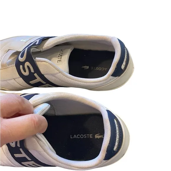 Lacoste-Misano-Elastic White Navy logo sneaker