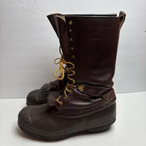 LaCrosse Big Mountain Vintage Brown Leather Snow Boots Duck Winter Tall Keltie