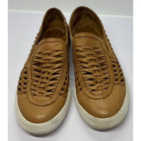 L’Amour Des Pieds Karsha Woven Leather Slip On Sneakers Women's Size 8.5